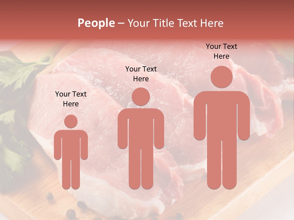 Fillets Barbecue Pork PowerPoint Template