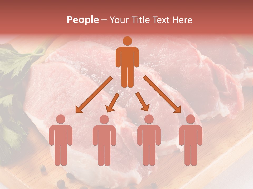 Fillets Barbecue Pork PowerPoint Template