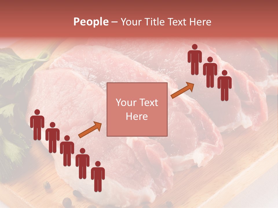 Fillets Barbecue Pork PowerPoint Template
