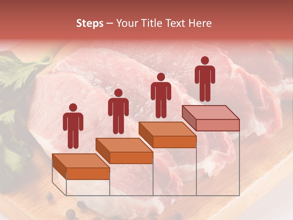 Fillets Barbecue Pork PowerPoint Template