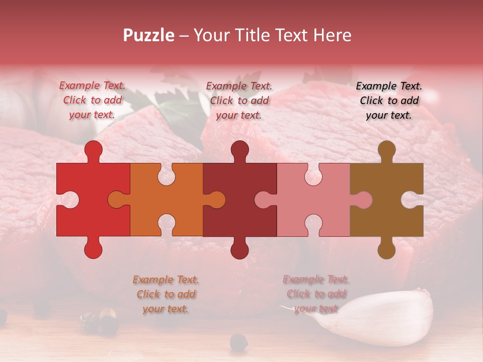 Sliced Edible Loin PowerPoint Template