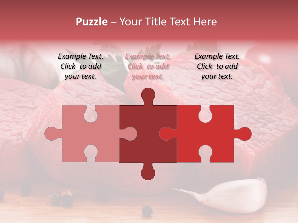 Sliced Edible Loin PowerPoint Template
