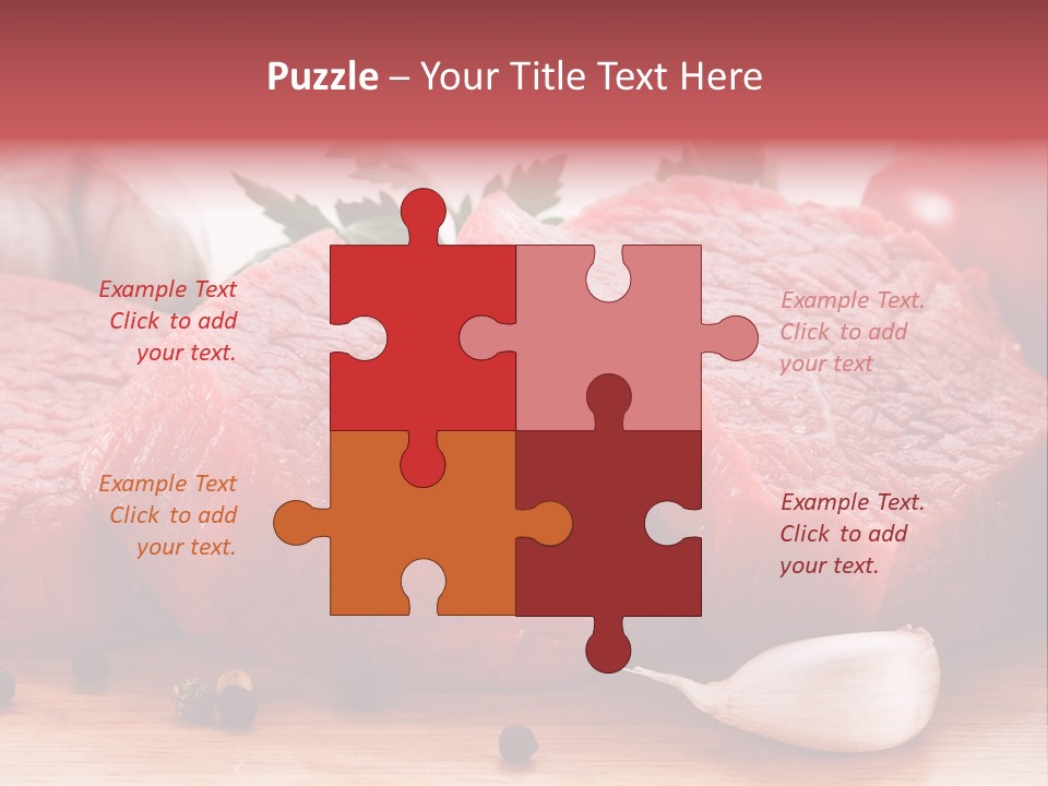 Sliced Edible Loin PowerPoint Template