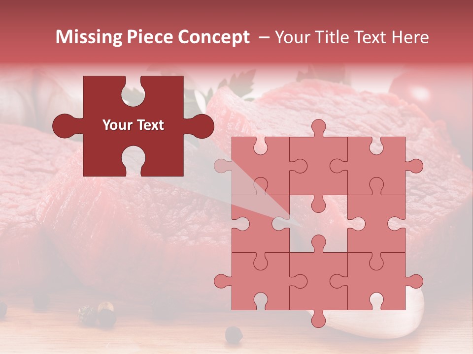 Sliced Edible Loin PowerPoint Template