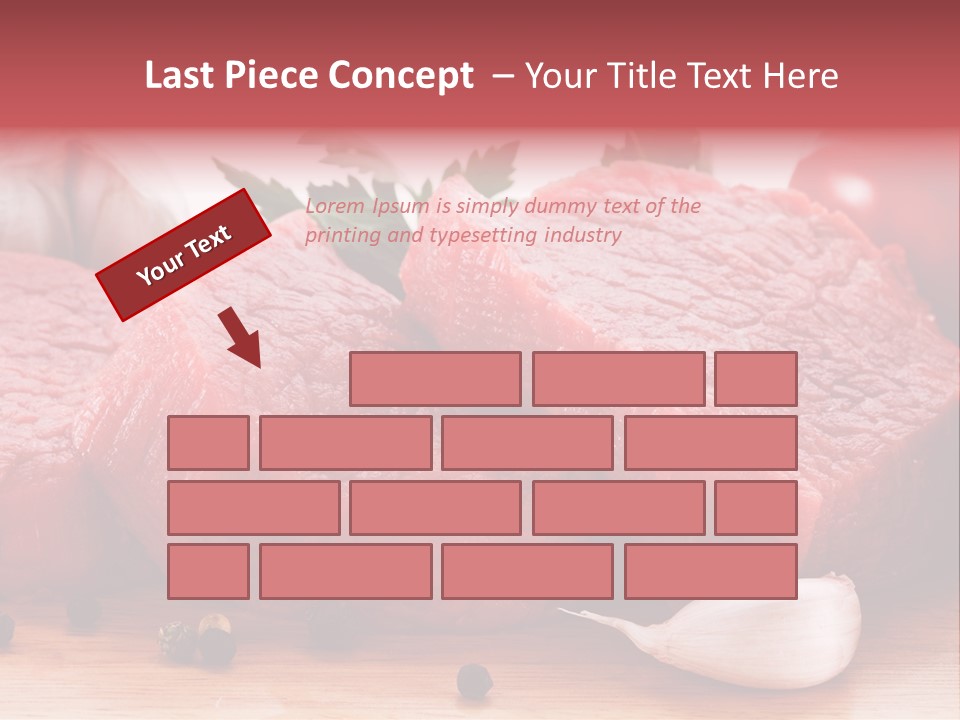 Sliced Edible Loin PowerPoint Template