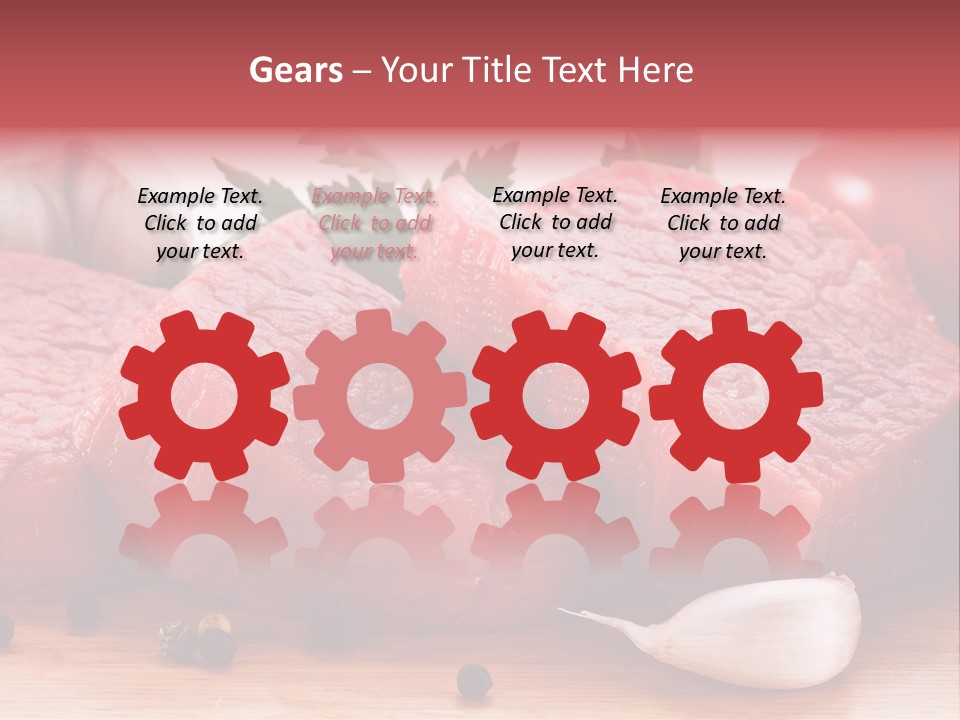 Sliced Edible Loin PowerPoint Template