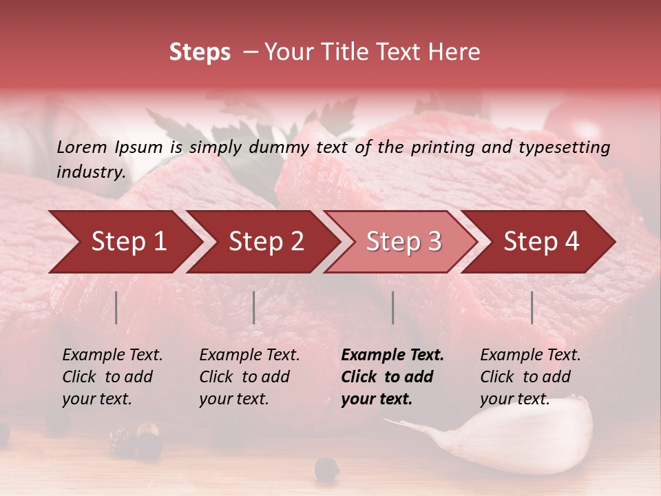 Sliced Edible Loin PowerPoint Template