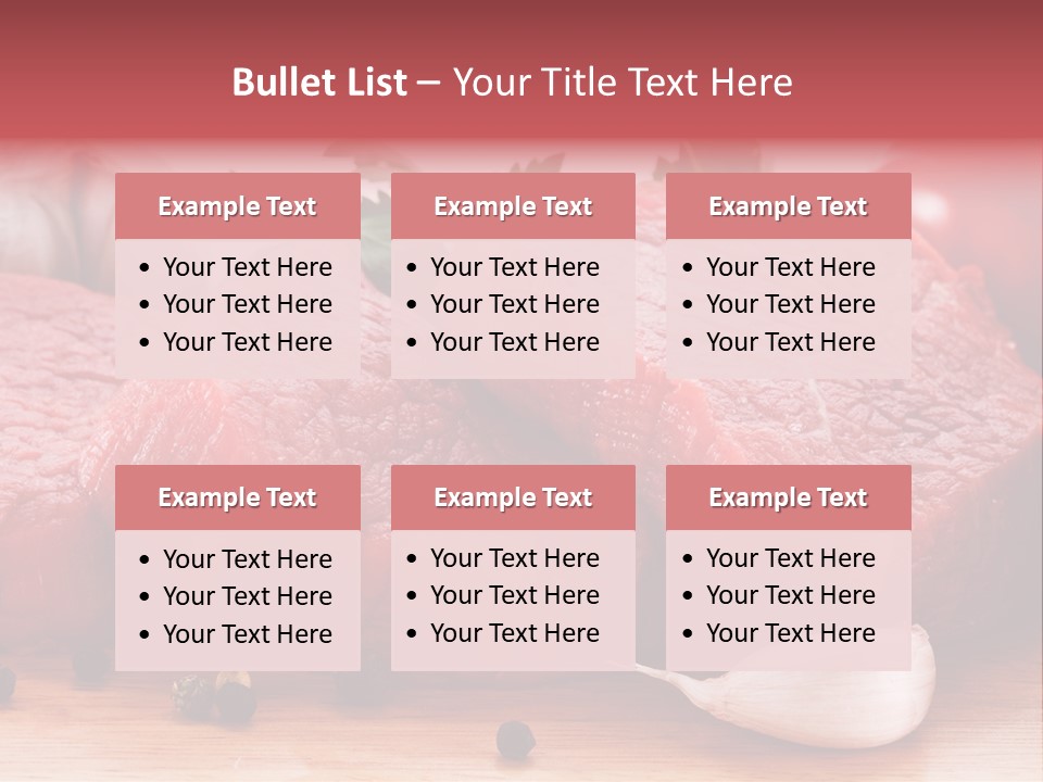 Sliced Edible Loin PowerPoint Template