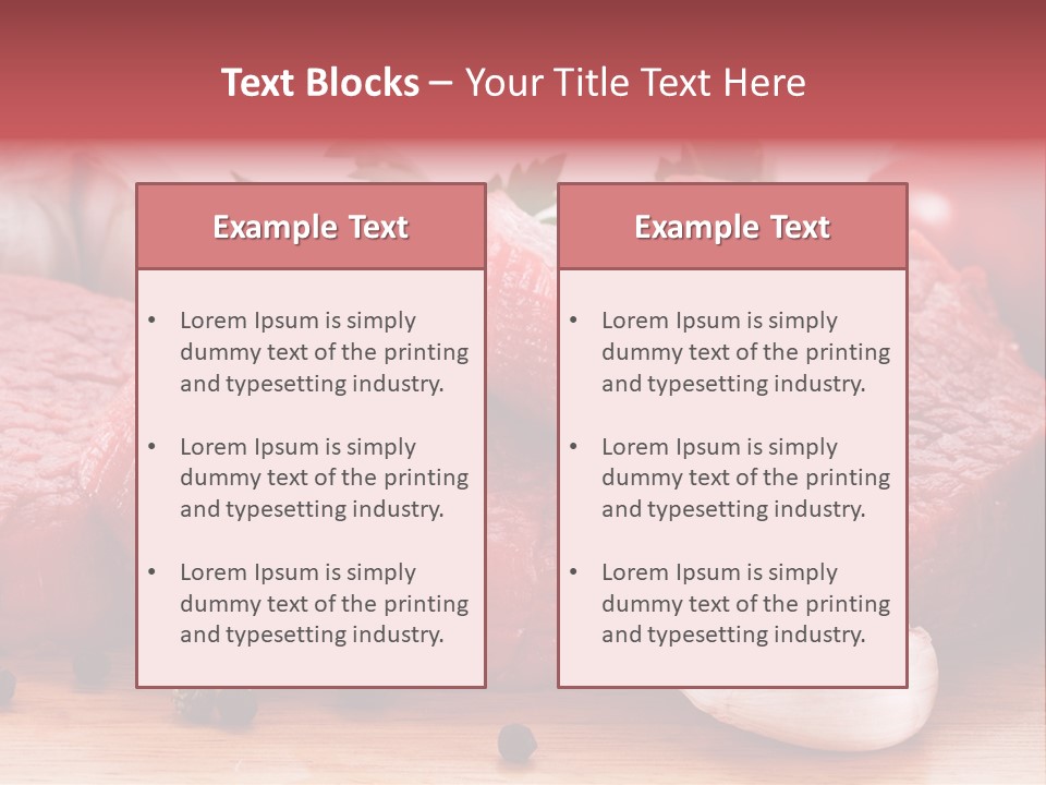 Sliced Edible Loin PowerPoint Template