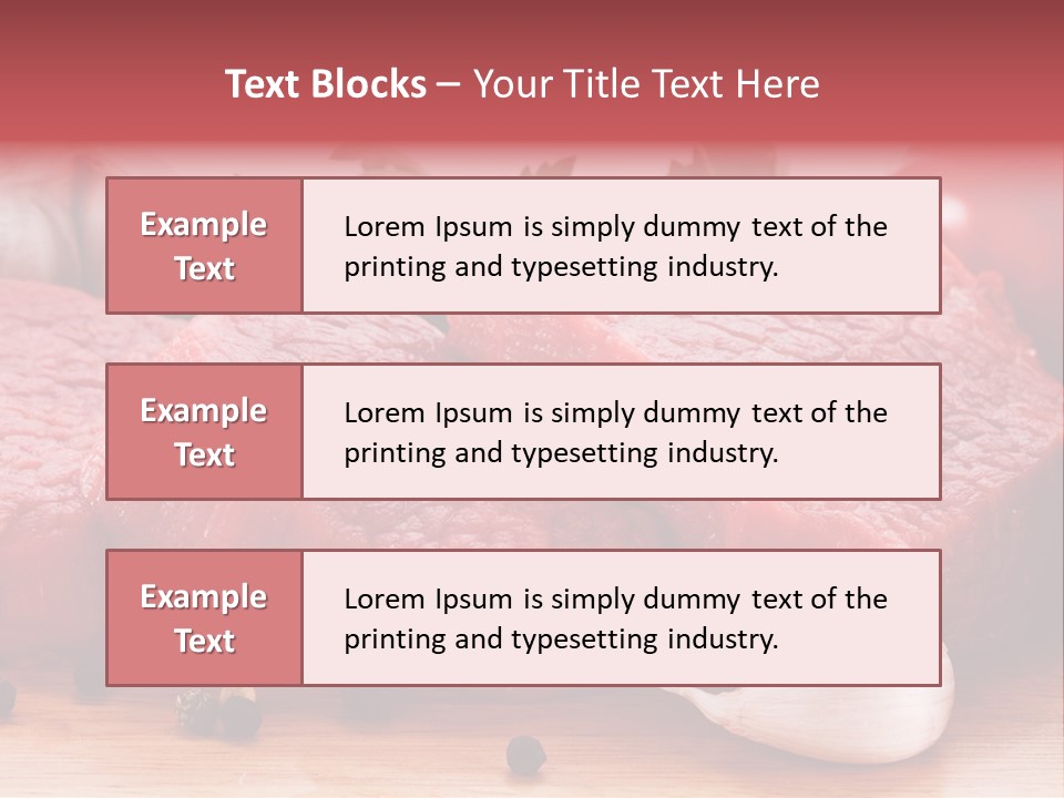 Sliced Edible Loin PowerPoint Template