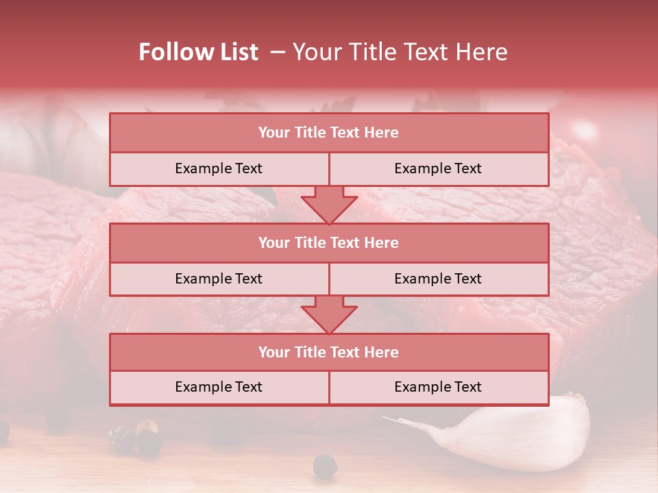 Sliced Edible Loin PowerPoint Template
