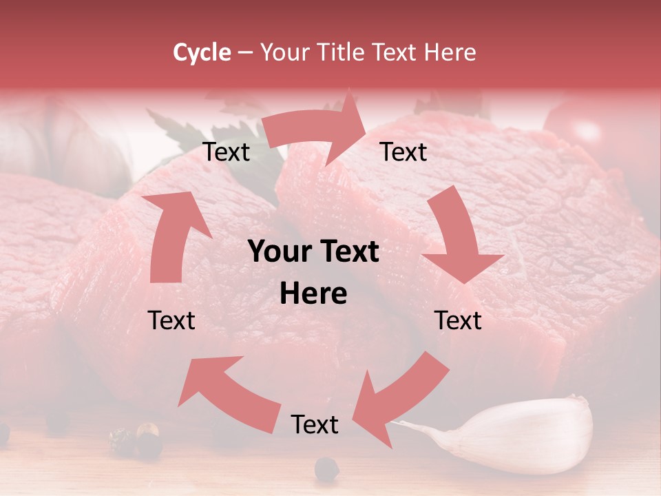 Sliced Edible Loin PowerPoint Template