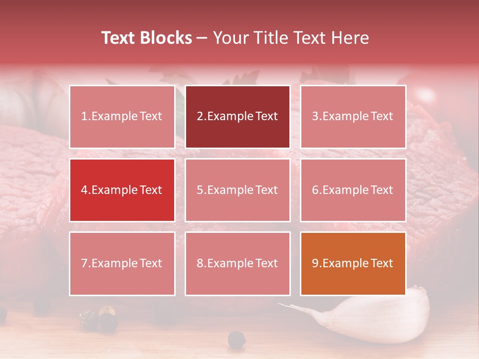 Sliced Edible Loin PowerPoint Template