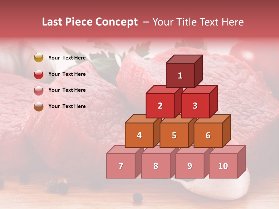 Sliced Edible Loin PowerPoint Template