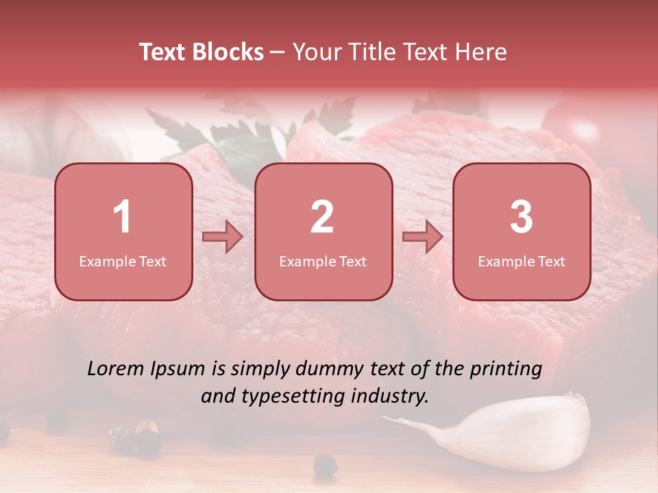 Sliced Edible Loin PowerPoint Template