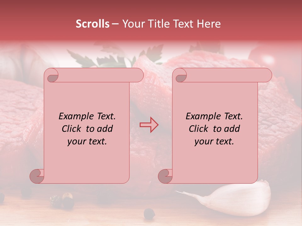 Sliced Edible Loin PowerPoint Template