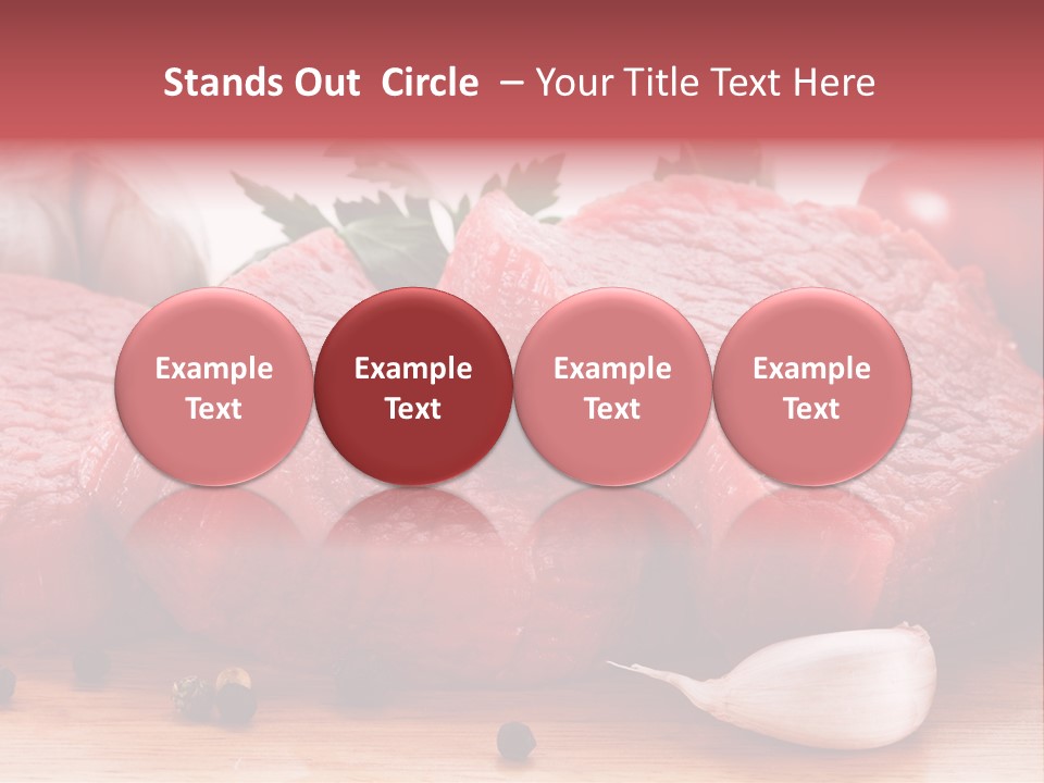 Sliced Edible Loin PowerPoint Template