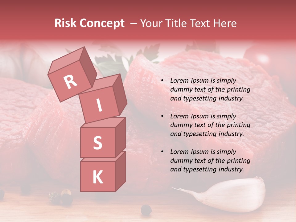 Sliced Edible Loin PowerPoint Template