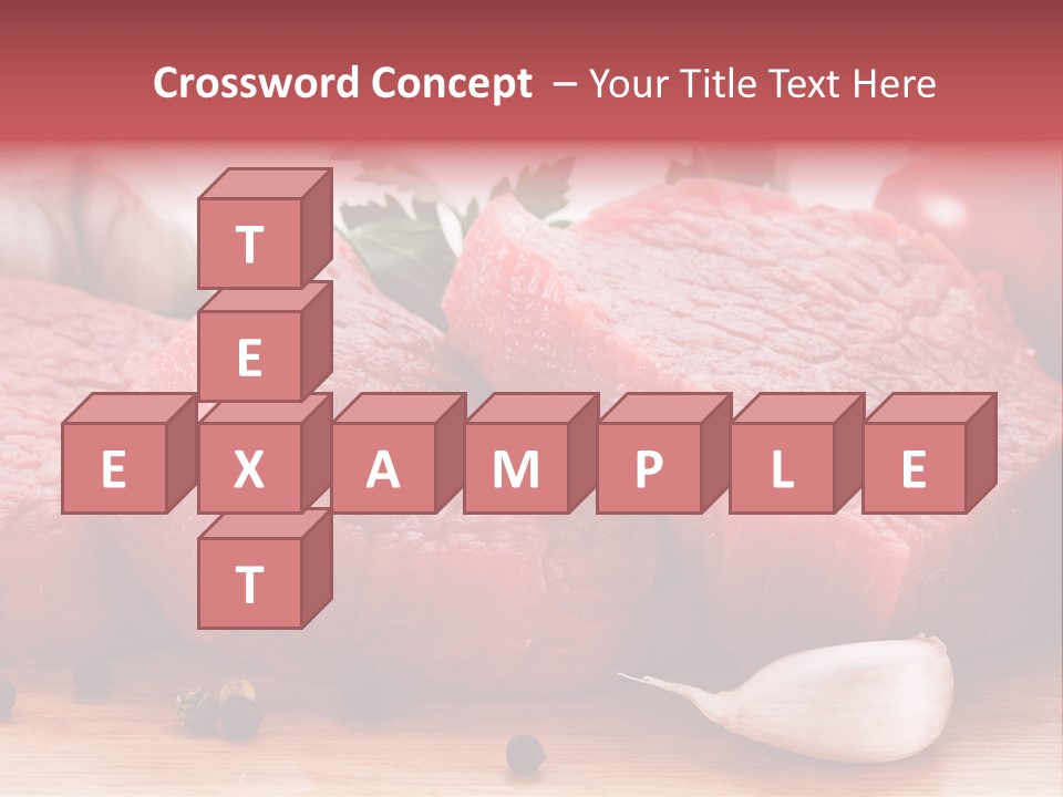 Sliced Edible Loin PowerPoint Template