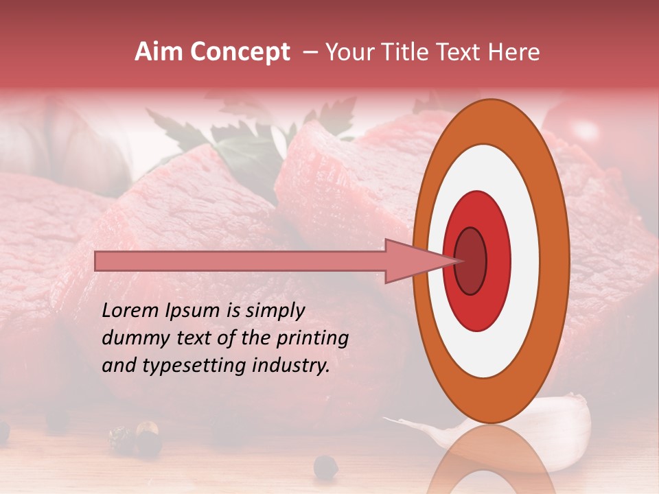 Sliced Edible Loin PowerPoint Template