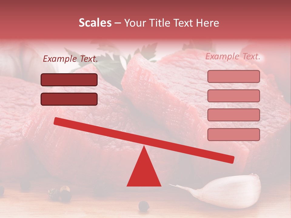 Sliced Edible Loin PowerPoint Template