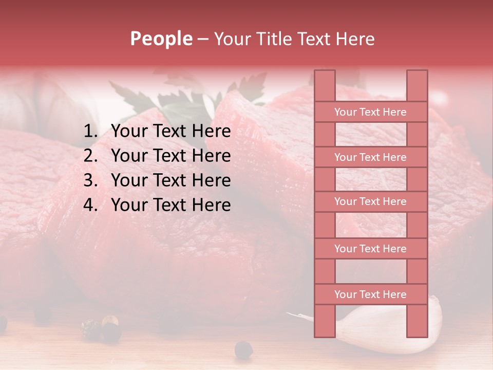 Sliced Edible Loin PowerPoint Template