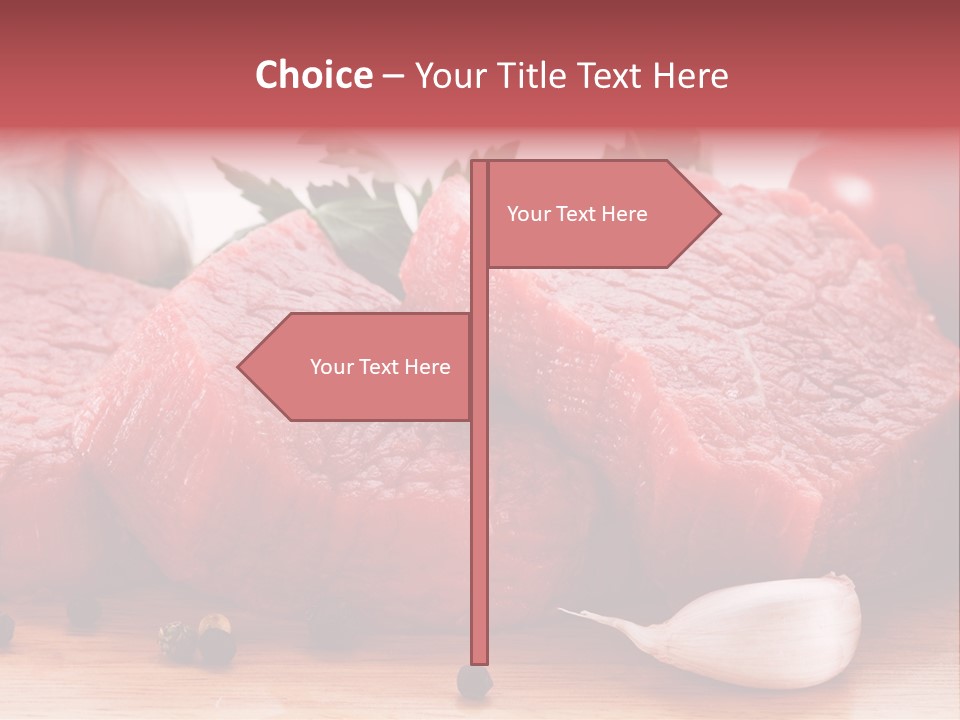 Sliced Edible Loin PowerPoint Template