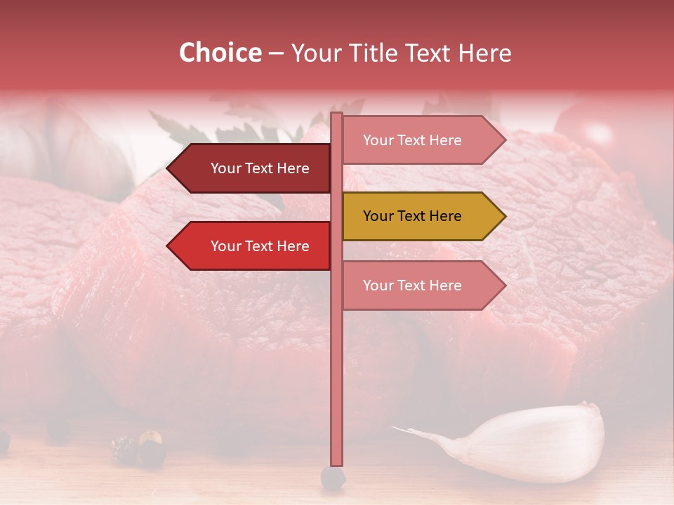 Sliced Edible Loin PowerPoint Template