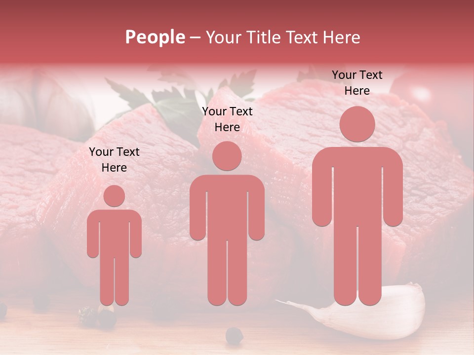 Sliced Edible Loin PowerPoint Template