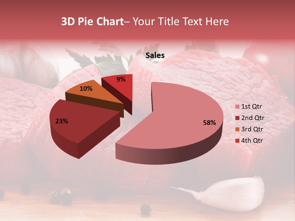 Sliced Edible Loin PowerPoint Template
