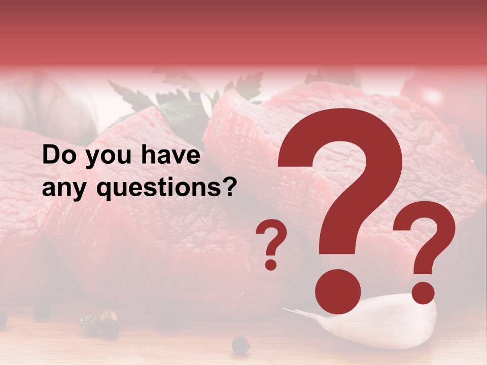 Sliced Edible Loin PowerPoint Template