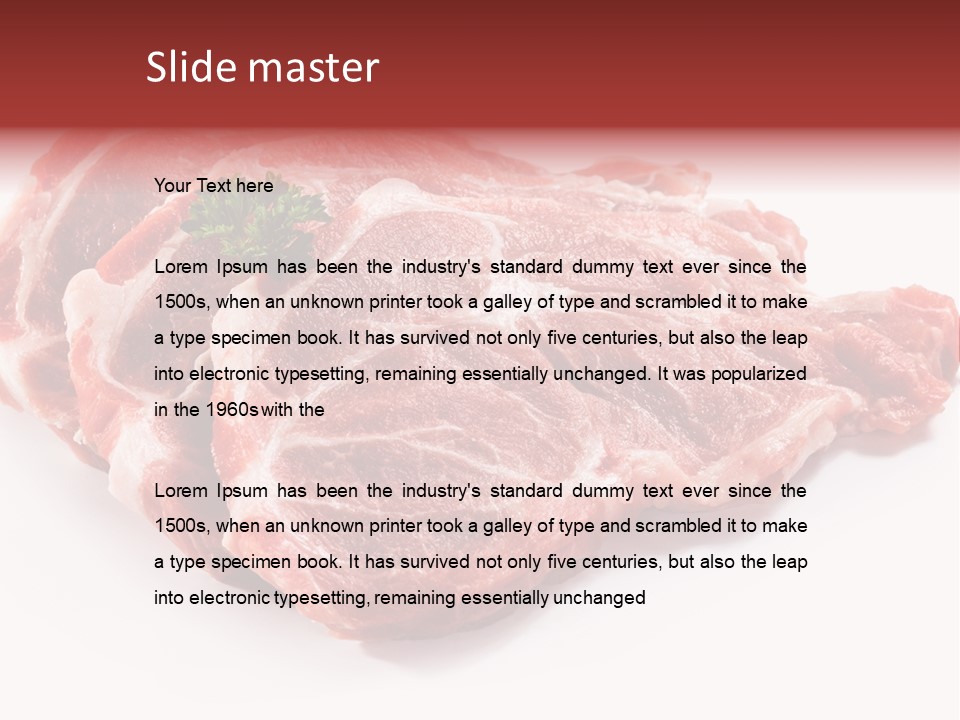 Portion Red Green PowerPoint Template