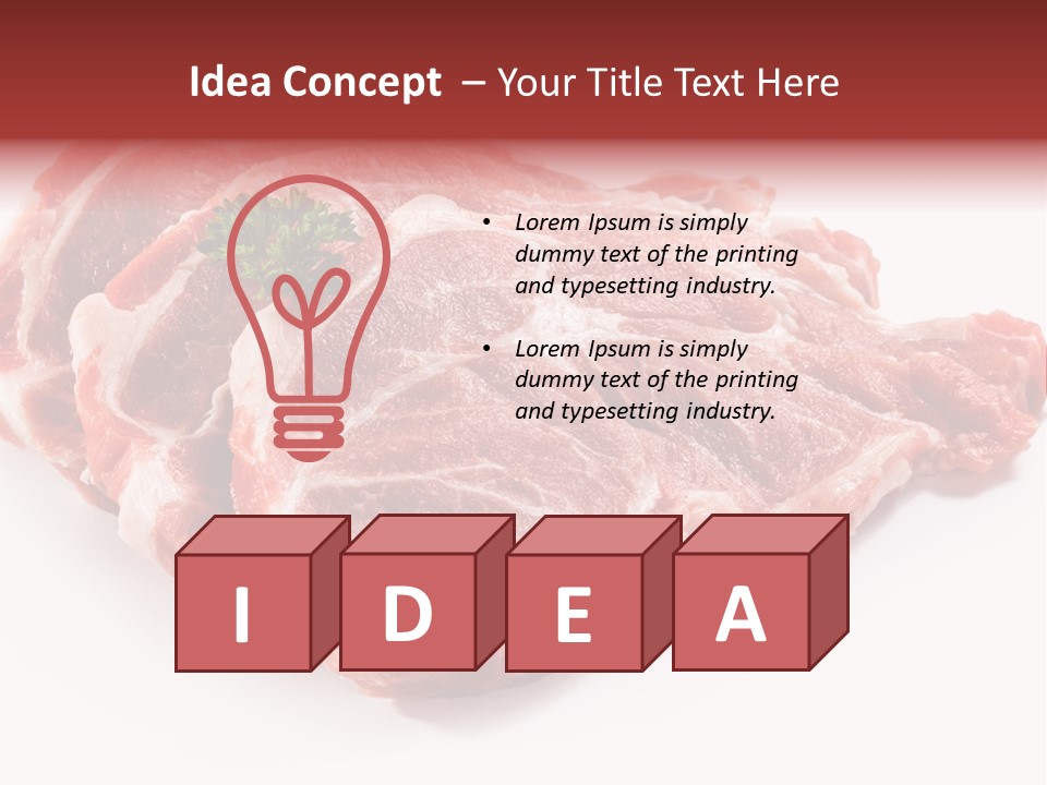 Portion Red Green PowerPoint Template