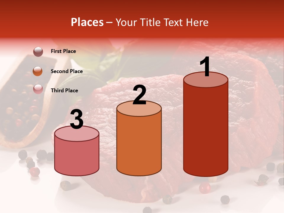 Sirloin White Cutting PowerPoint Template