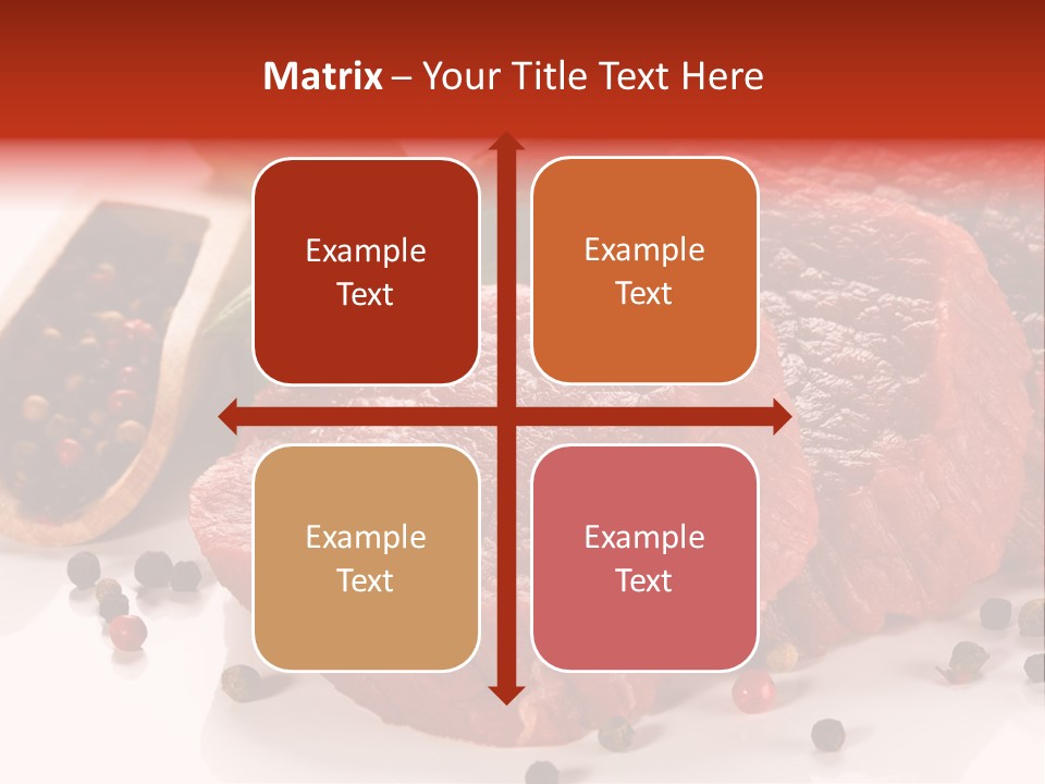 Sirloin White Cutting PowerPoint Template