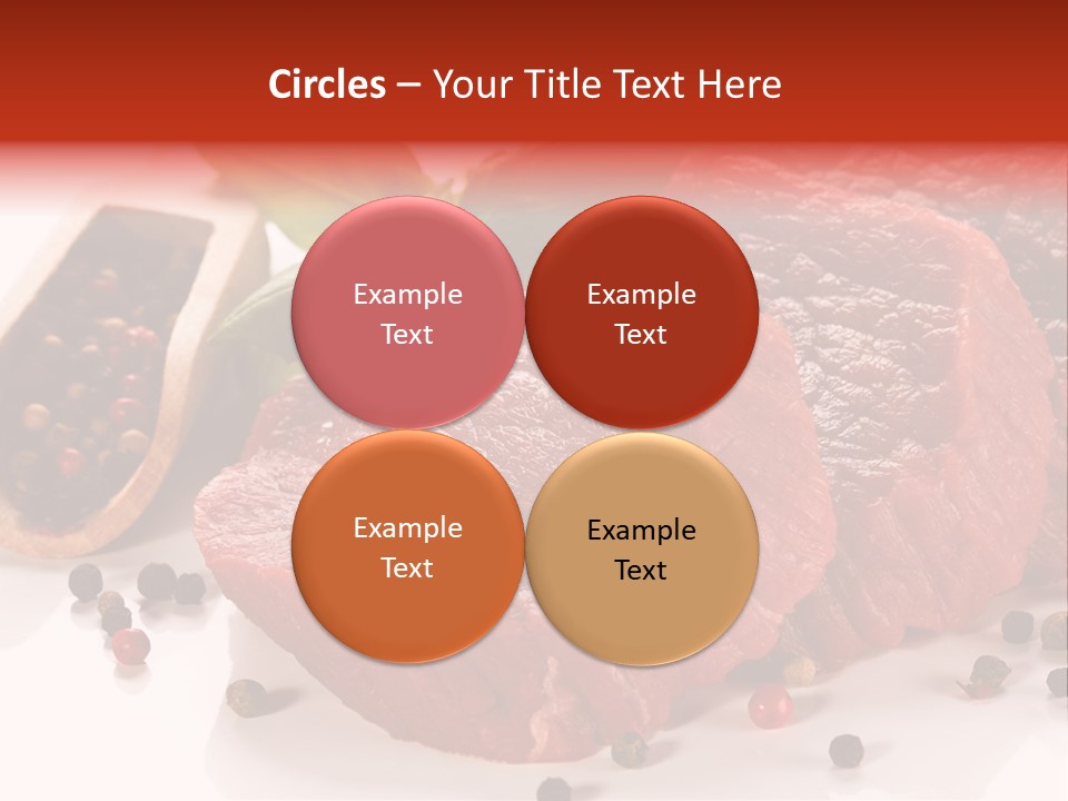 Sirloin White Cutting PowerPoint Template