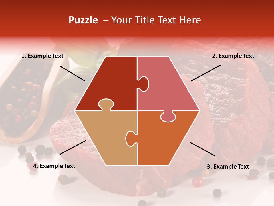 Sirloin White Cutting PowerPoint Template