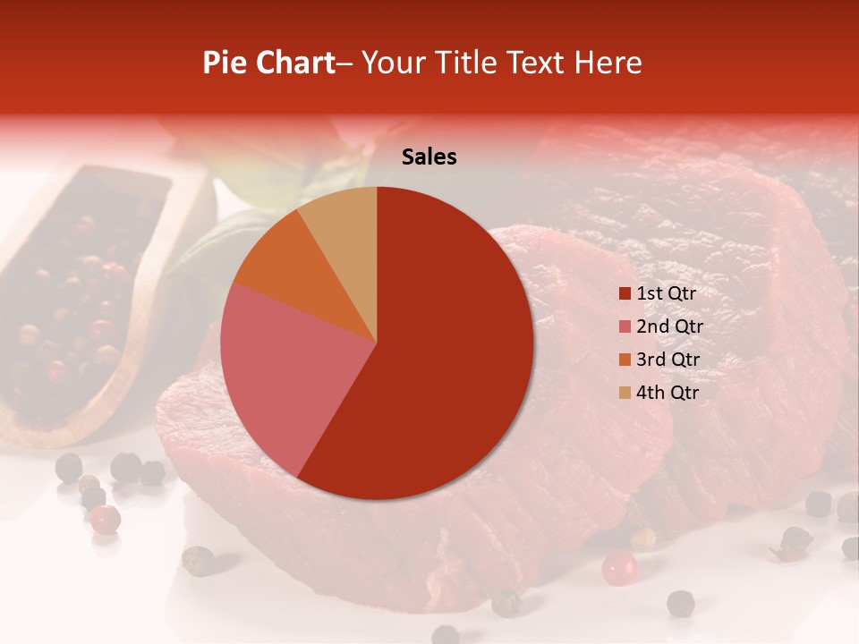 Sirloin White Cutting PowerPoint Template
