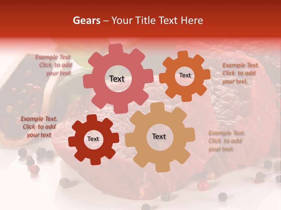 Sirloin White Cutting PowerPoint Template