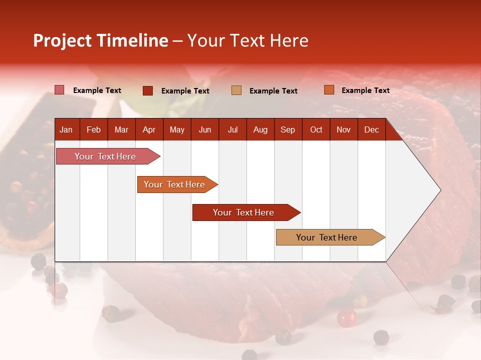 Sirloin White Cutting PowerPoint Template