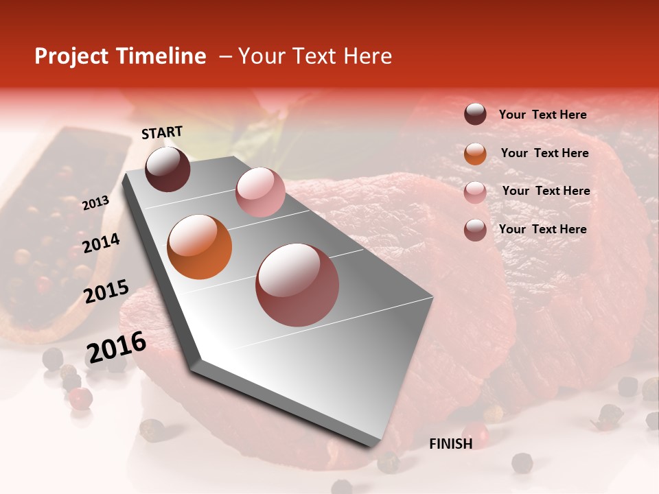 Sirloin White Cutting PowerPoint Template