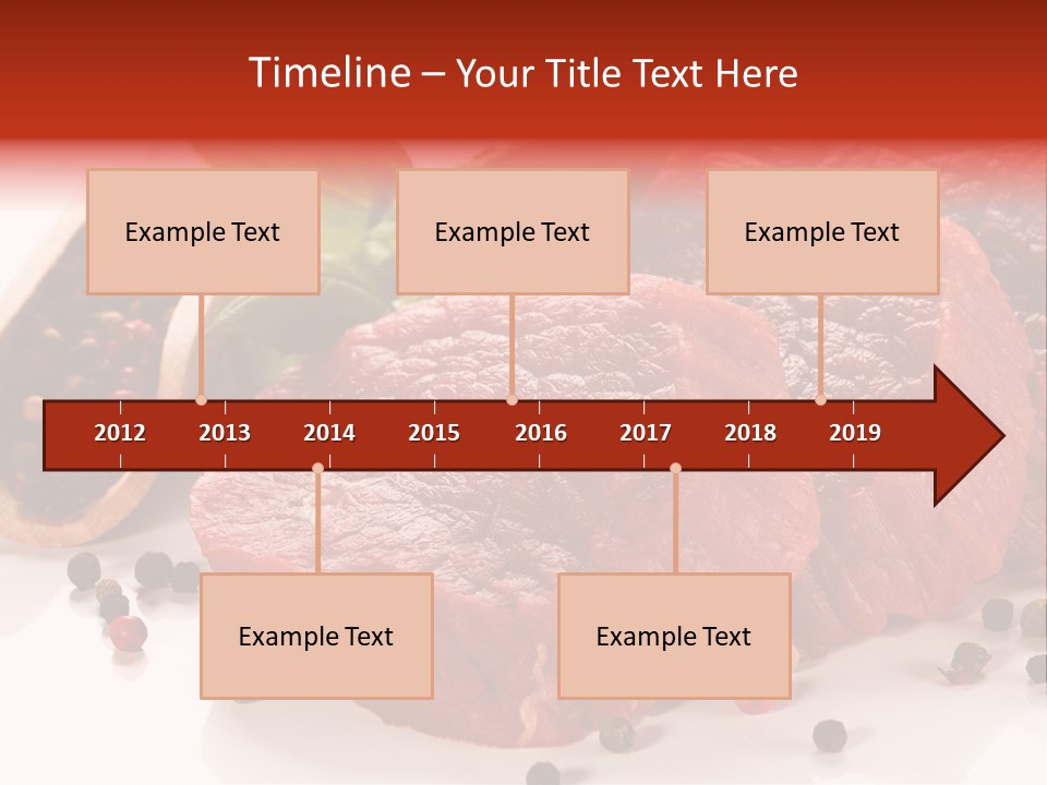Sirloin White Cutting PowerPoint Template