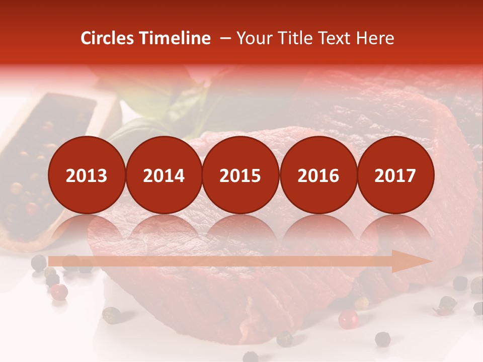 Sirloin White Cutting PowerPoint Template