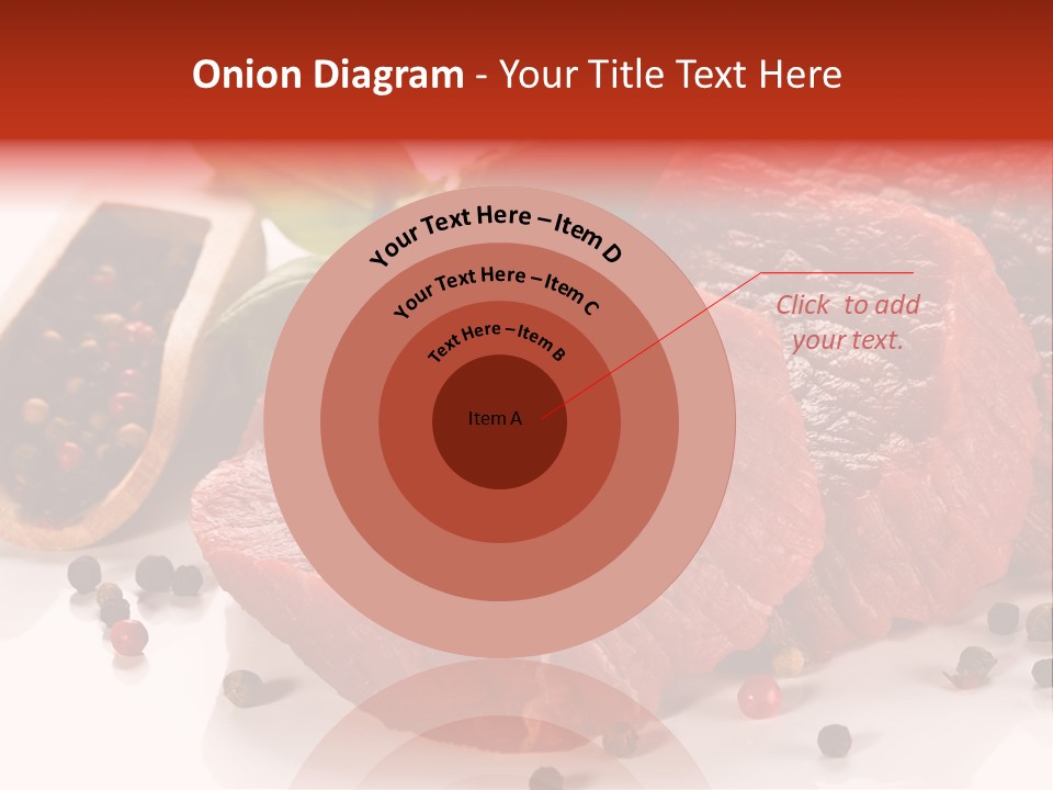 Sirloin White Cutting PowerPoint Template