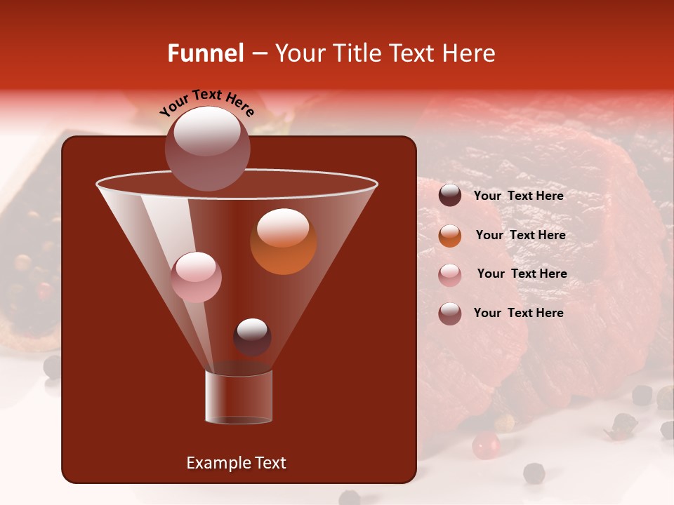 Sirloin White Cutting PowerPoint Template