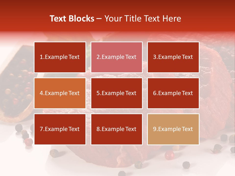 Sirloin White Cutting PowerPoint Template