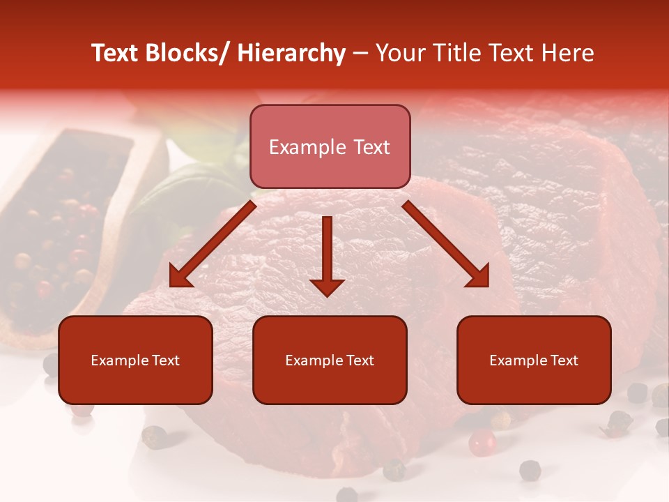 Sirloin White Cutting PowerPoint Template
