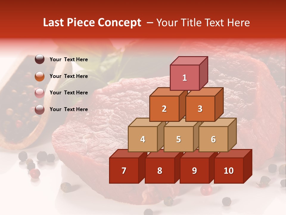 Sirloin White Cutting PowerPoint Template