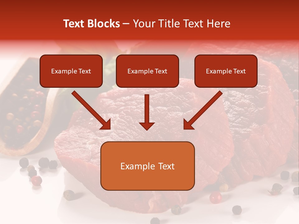 Sirloin White Cutting PowerPoint Template