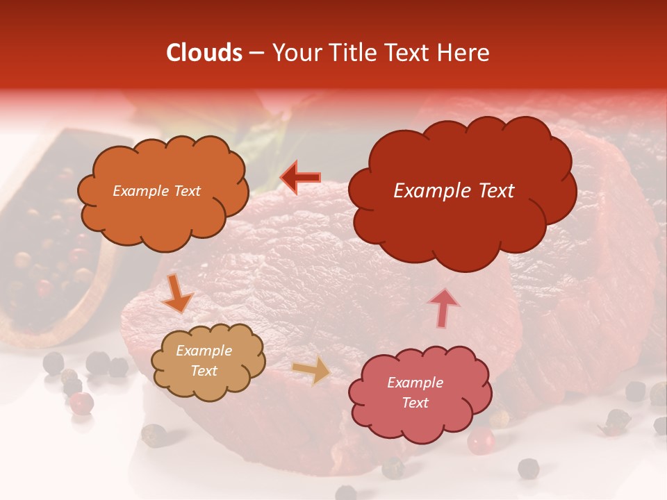 Sirloin White Cutting PowerPoint Template